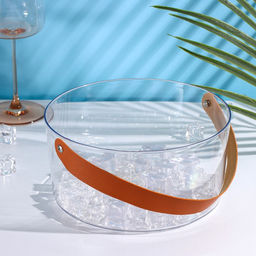 Ведёрко для льда Доляна, 2.6 л, 21×21×10 см, прозрачное