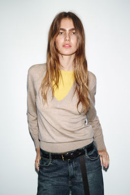 JERSEY CON LANA COMBINADO / Vis?n vigor? - Zara фото 5