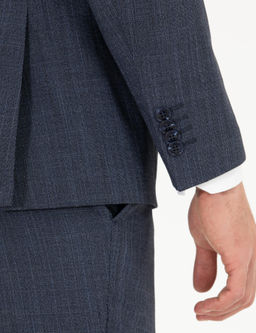 _ndigo Slim Fit Y_n Kar___ml_ Tak_m Elbise