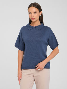 Джемпер вязаный с воротником - Stilla фото 4