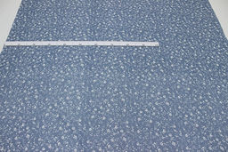 Поплин Роза Вьюнок цв.сине-серая дымка, СОРТ2, ш.1.5м, хлопок-100%, 105гр/м.кв - Купава фото 2