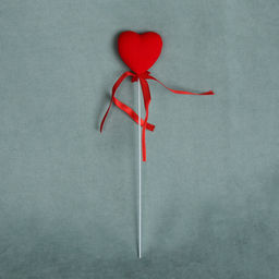 Декоративное украшение Сердце набор 12 шт 21 см топпер / DYS-21 /уп 100/300/ - Галеонтрейд фото 2