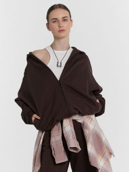 Толстовка женская коричневая шоколадное мартини 172116