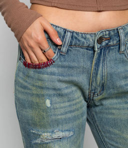 Джинсы #КТ3239, голубой - Dommod фото 5