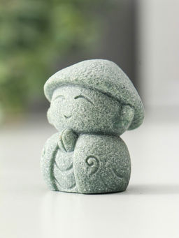 Фигурка песчаник «Маленький монах в азиатской шляпе», 3.5×4×4.5 см