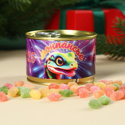 Монпансье Лошадь 2026. С Новым Годом, карамель леденцовая в консервной банке, 140 г