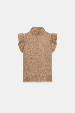 WOOL TOP WITH RUFFLES - Zara фото 17