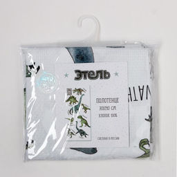 Полотенце Этель Dinosaur, 70х140 см, 100% хлопок 160гр/м2  фото 4