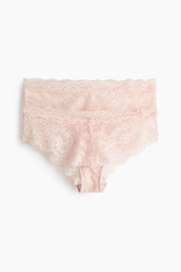 Pack de 2 bragas hipster de encaje