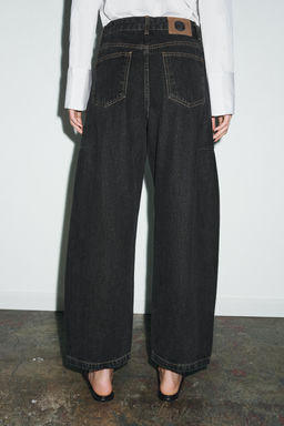 ZW COLLECTION ANKLE BALLOON MID-WAIST JEANS - Zara фото 11