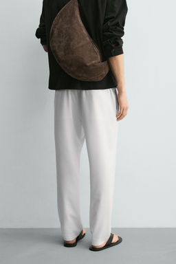 PANTAL?N CINTURA JOGGER CONFORT / Blanco - Zara фото 3