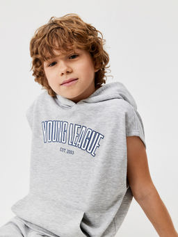 ACOOLA / Джемпер детский для мальчиков Gervin серый меланж фото 5