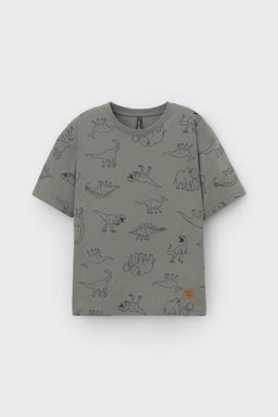КР 302462-1/зеленый чай,динозавры к554 фуфайка (футболка) для мал - Crockid фото 2