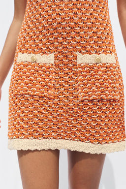 STRUCTURED KNIT MINI DRESS - Zara фото 2
