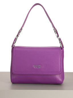 LACCOMA сумка Y1727-лаванда натуральная кожа хлопок