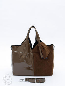 Сумка женская кожаная 98184-3MSS army green Velina Fabbiano-Safenta в Новосибирске