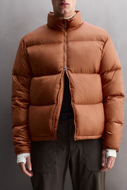 100% FEATHER DOWN PUFFER JACKET