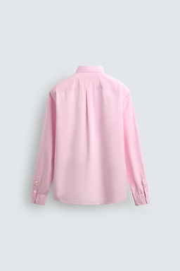 CAMISA REGULAR FIT TWILL ALGOD?N / Rosa - Zara фото 9