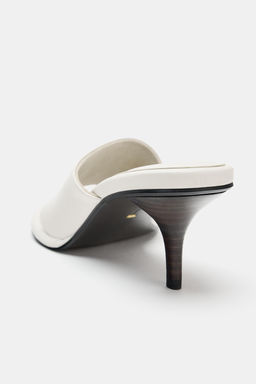 SANDALIA TAC?N PIEL LIMITED EDITION / Blanco - Zara фото 7