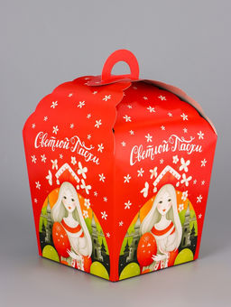 Цена за 5 шт. Коробка подарочная пасхальная Красна девица, 17?17?26 см