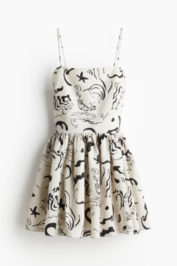 Vestido estampado de lino - H&m фото 8