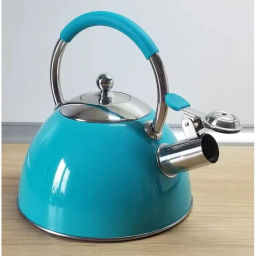 Чайник MUSICA, объем 2 л, из нерж. стали со свистком, окрашенный. комбин ручка арт.007189 - Mallony фото 2