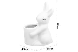 Вазочка п/зубочистки 6,5*4,5*10 см Кролик-Зайчик + зубочистки - Elan gallery фото 12