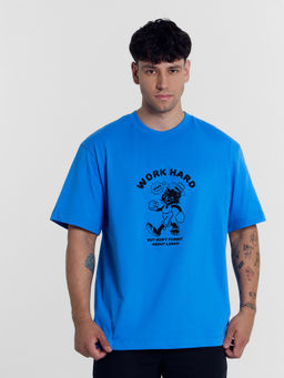 Футболка мужская ярко-голубая с печатью я.голубой +печать 111858 - Mark formelle фото 2