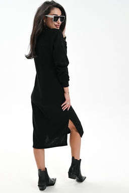 Платье теплое в рубчик