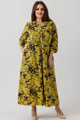 Платье 6145/08/Горчичный, черный