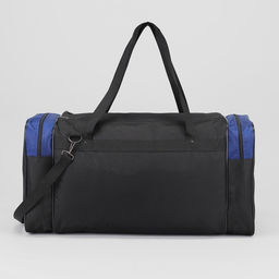 Сумка спортивная, отдел на молнии, 3 наружных кармана, синяя