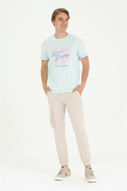 U. S. Polo Assn Мужская футболка водно-зеленого цвета - U.s. polo assn фото 11