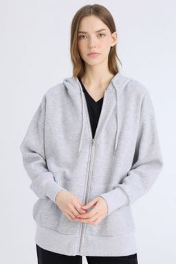 Oversize Genis Kal?p Kapusonlu Kal?n H?rka