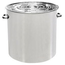 Цилиндр Бак из нержавеющей стали 150л, д60см h60см, крышка и ручки широкие нержавеющая сталь (Китай)