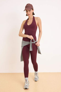 Siyah Dalg?c/Scuba Kumas Boyundan Baglama Detayl? Orme Spor Ust/Bluz THMSS26BZ00007 - Trendyolmilla фото 6