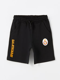 Beli Lastikli Galatasaray Bask?l? Erkek ?ocuk ?ort