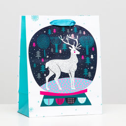 Пакет ламинированный Лесной олень 18 х 23 х 10