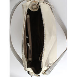 Сумка женская искусственная кожа ADEL-258/2в/ММ. 1отдел. плеч/ремень, бежевый/серый флотер 259117 - Adelia фото 3