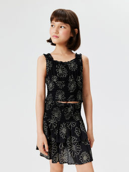 ACOOLA / Блузка детская для девочек Meze_bl черный принт