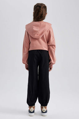 Хлопковые брюки с парашютом для девочек - Defacto фото 5