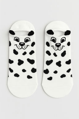 Носки iLikeGift Panda face, white, мужские/женские евро размер 35-41