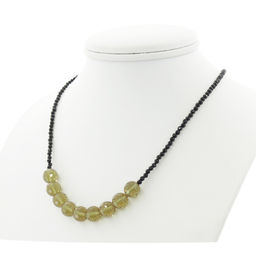 Султанит "Баланс", круглые гранёные 10 мм, бусы 47...52см