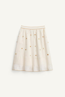 LIMITED EDITION EMBROIDERED FLORAL MIDI SKIRT - Zara фото 7