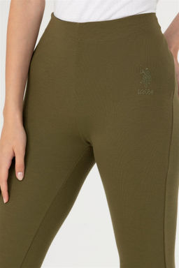 Женские леггинсы цвета хаки Неожиданная скидка в корзине - U.s. polo assn фото 5