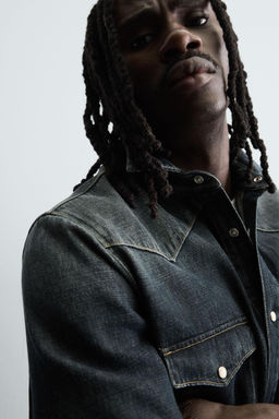 WESTERN DENIM SHIRT - Zara фото 7