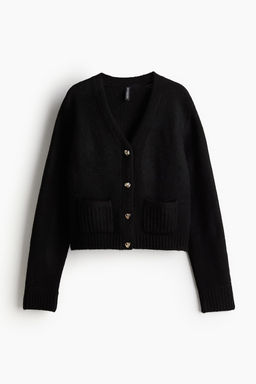 Cardigan corto en punto fino - H&m фото 6