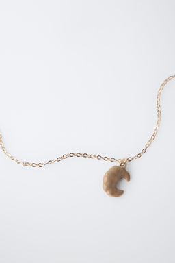 PACK OF TWO CROISSANT PENDANT NECKLACES - Zara фото 2