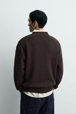 COTTON TEXTURE SWEATER - Zara фото 3