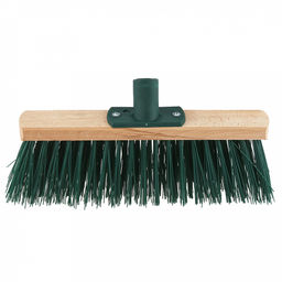 Щетка для пола деревянная 30см, втулка наклонная пластмассовая с резьбой д22мм, бук (Россия)