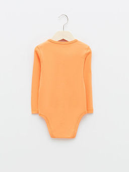 Bisiklet Yaka Uzun Kollu Bask?l? Pamuklu Erkek Bebek ??t??tl? Body 2li - Waikiki фото 3